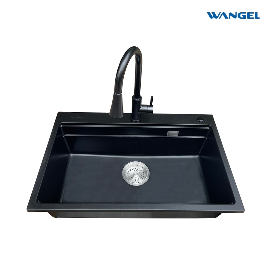 Wangel Black 304 stainless steel sink and vegetable washing basin